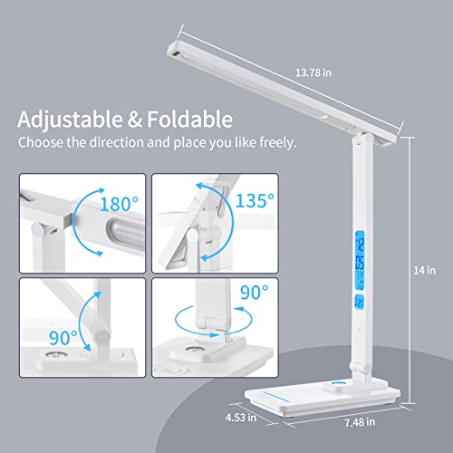 LED Desk Lamp with Wireless Charger