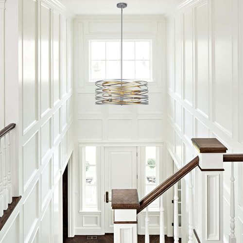 23.6'' Large Vintage Round Chandelier
