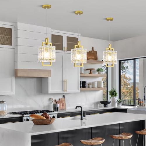 Gold Pendant Light Fixture (2 Count)