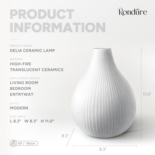 Modern Ceramic Decorative Table Lamp Living Room Bedroom Bedside