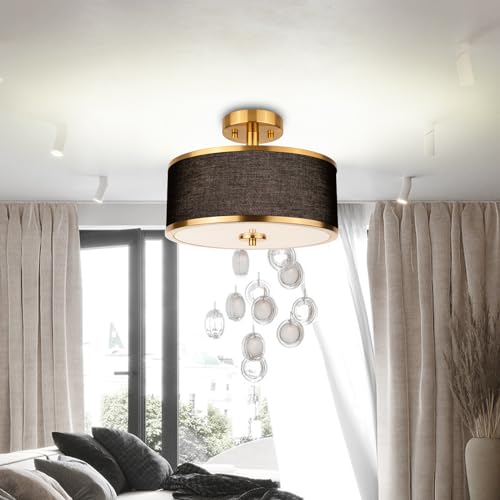 3 Light Semi Flush Mount Ceiling Light Fixture