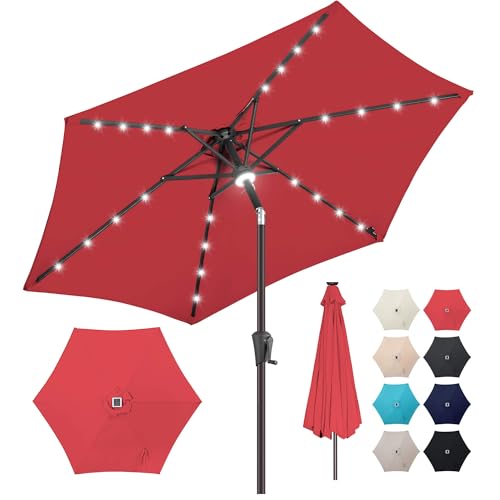 Solar Patio Umbrella with Centre Light