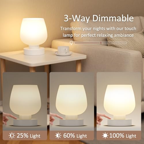 Small Touch Table Lamp for Nightstand