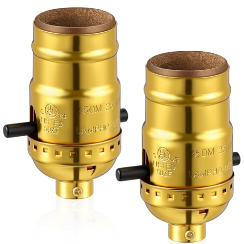 2 Pack UL Listed E26 Lamp Socket Replacement (2 Count)