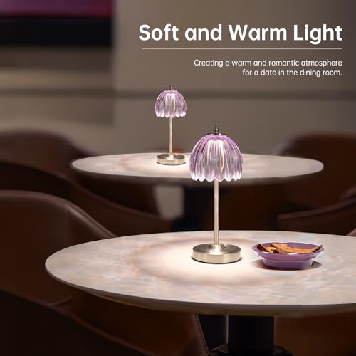 Tulip Table Lamp with 5200mAh Battery & Touch Control