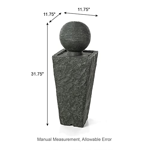 Outdoor Water Fountain with LED Light