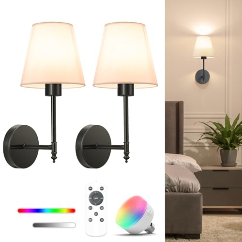 14.5 inch Battery Operated Wall Sconce Set of 2 (2 Count)