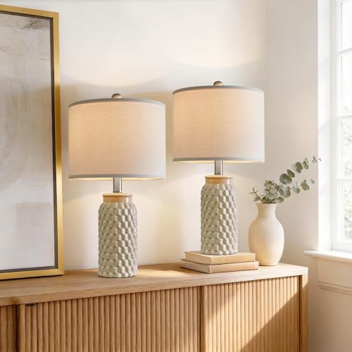 20.5" Ceramic Table Lamps Set of 2 (2 Count)