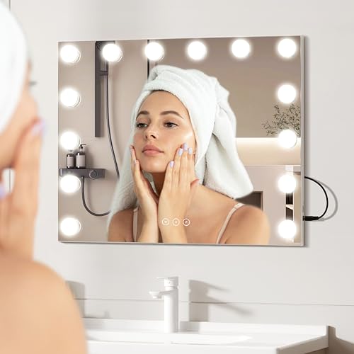 Vanity Mirror with Lights Lighted Makeup Mirror with Dimmable LED Bulbs