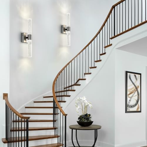 Wireless Wall Sconces Set of Two Battery Operated (2 Count)