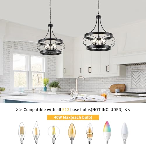 5 Light Farmhouse Chandelier (5 Count)