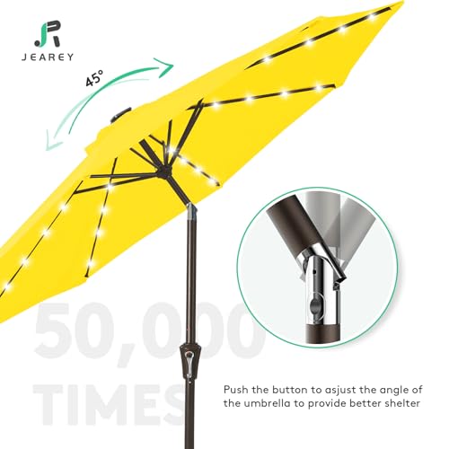 9' Patio Umbrella with Solar Lights