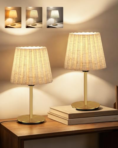 Small Bedside Table Lamps Set of 2 (2 Count)