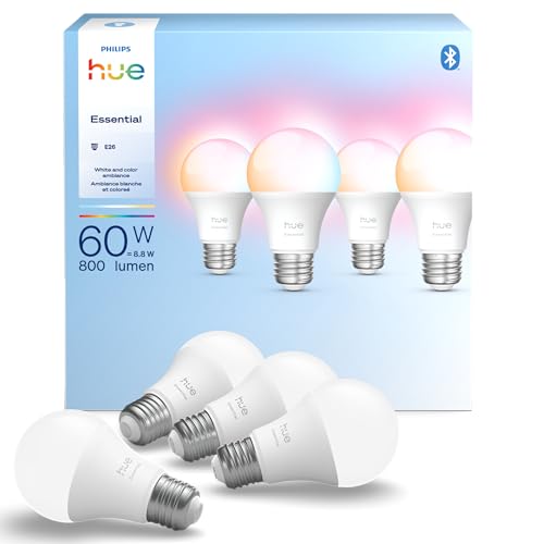 Essential Smart LED A19 Bulb (4 Count)