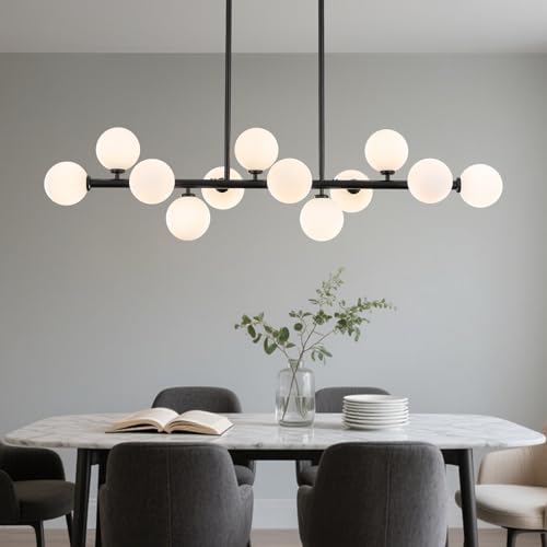 50 Inch Large Glass Globe Sputnik Chandelier