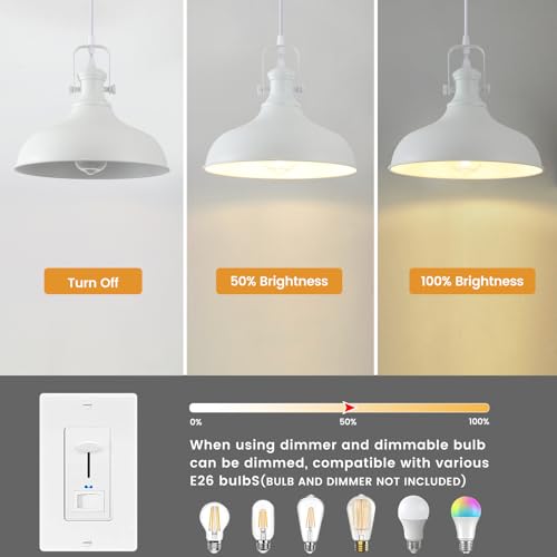 White Pendant Light (3 Count)