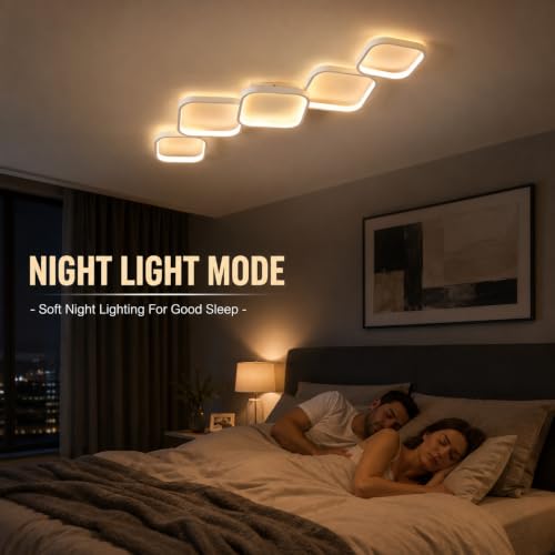 39.37 Inch Modern LED Ceiling Light Fixture