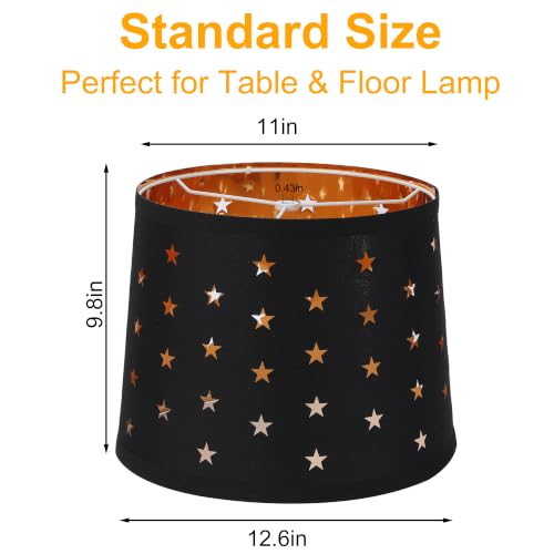 Empire Lamp Shades Set of 2 (Black&Star)