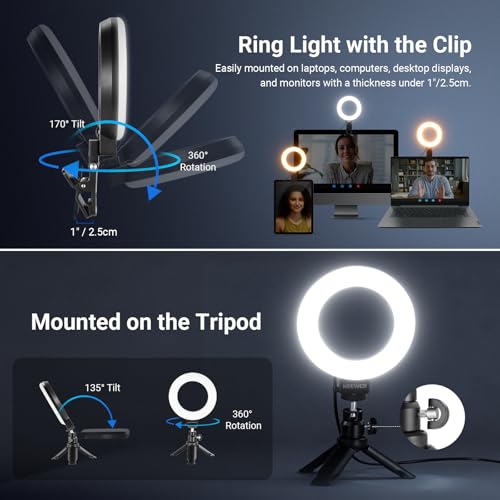 Basic 5" Ring Light for Video Conference Lighting