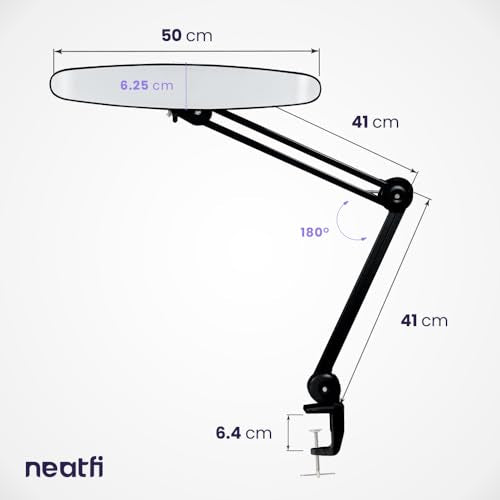 XL 2200 Lumens 20W LED Desk Lamp with Clamp