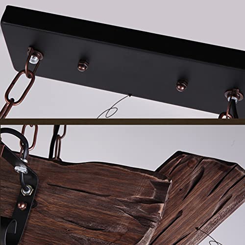 Industrial Wooden Pendant Light