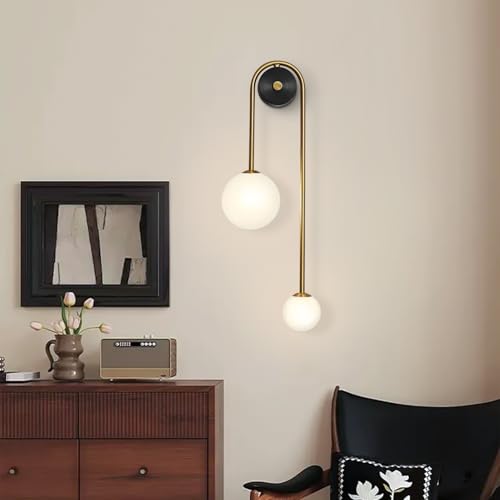 Globe Glass Wall Sconce (2 Count)