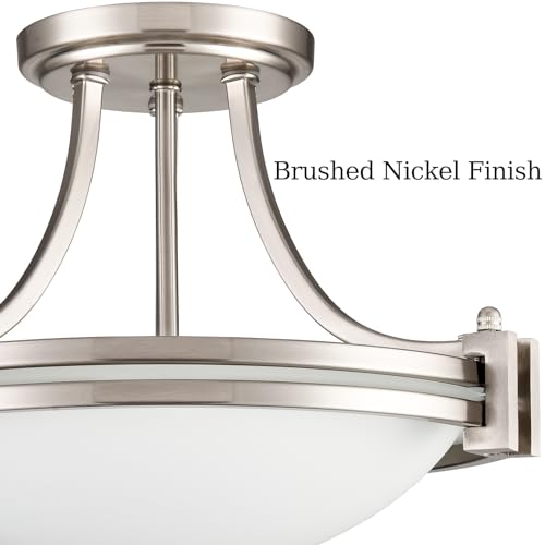 Brushed Nickel Semi Flush Mount Ceiling Light