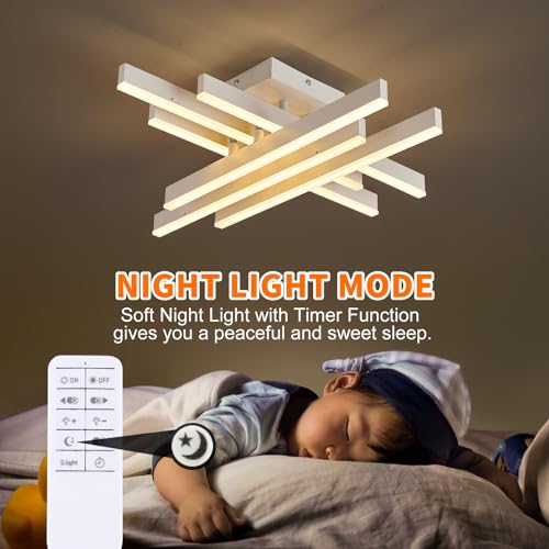 Modern LED Ceiling Light with Remote