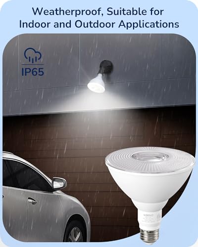 PAR38 LED Flood Light Bulbs Outdoor Dimmable 5000K 1800LM (2 Count)