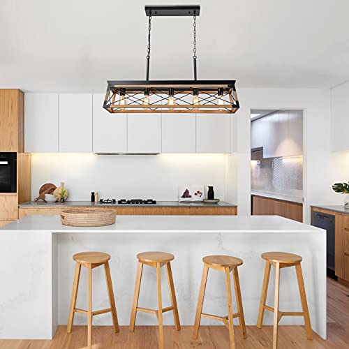 Farmhouse Rustic Wood Chandelier