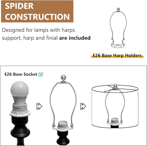 Lamp Shade Beige Drum Lampshades for Table & Floor Lamps