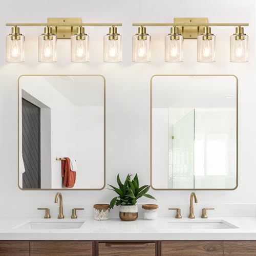 4 Light Bathroom Light Fixtures (4 Count)