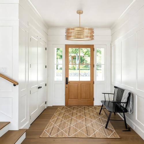 19.7" Rattan Chandelier 5
