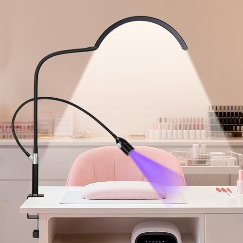 Half Moon Desk Nail Lamp with UV Gel Nail Dryer