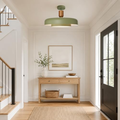Mid Century Green Pendant Light