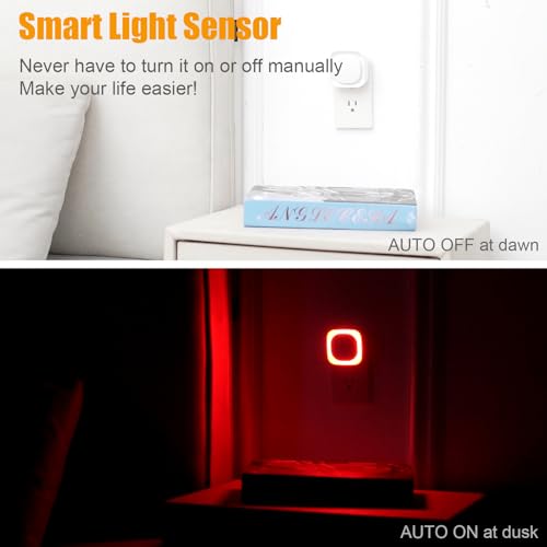2 Pack Red Night Light Plug into Wall (2 Count)