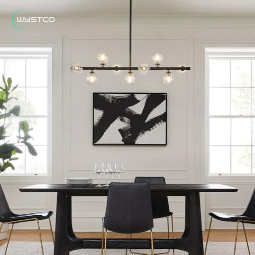 Mid Century Modern Glass Globe Sputnik Chandelier