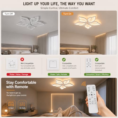 Modern LED Flush Mount Ceiling Light