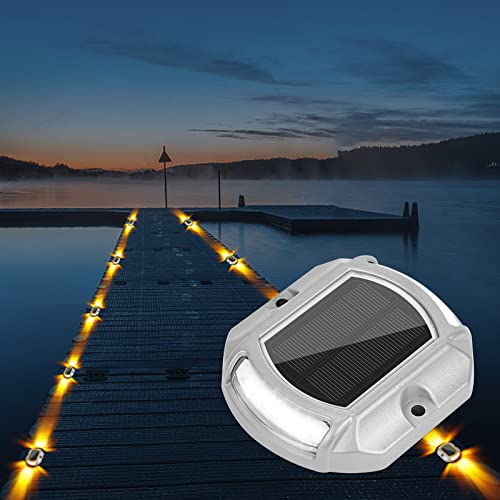 Solar Driveway Dock Deck LED Outdoor Lights 2 Colors Modes 16 Pack