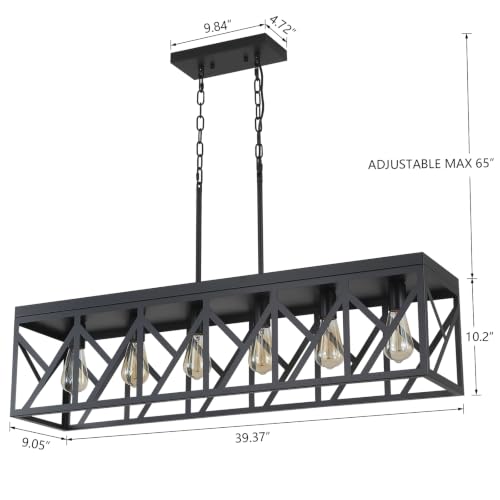 Rustic Farmhouse Metal Kitchen Island Lighting