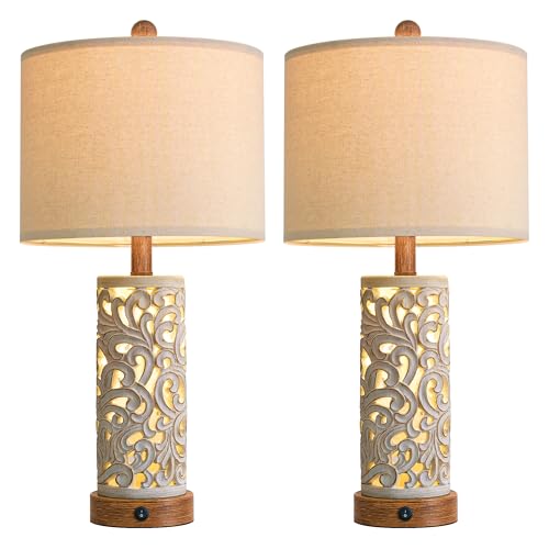 22'' Table Lamp Set of 2 for Living Room (2 Count)