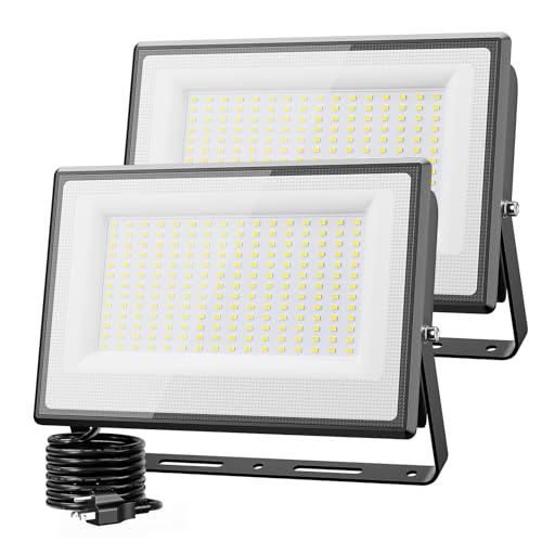 2 Pack 200W LED Flood Light Outdoor (2 Count)