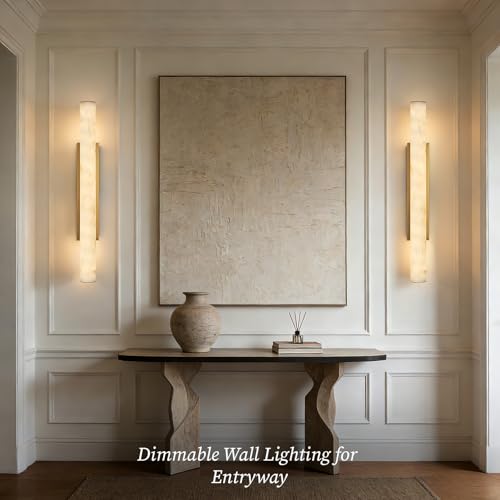 36" Alabaster Wall Sconce