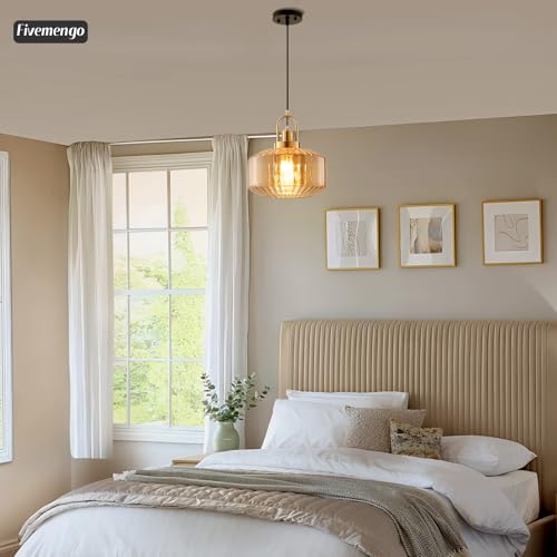 11.8in Mid Century Modern Pendant Light
