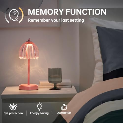 Rechargeable Table Lamp with 5200mAh Battery & Touch Control