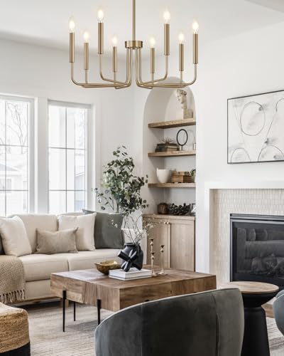 8 Light Champagne Bronze Chandelier