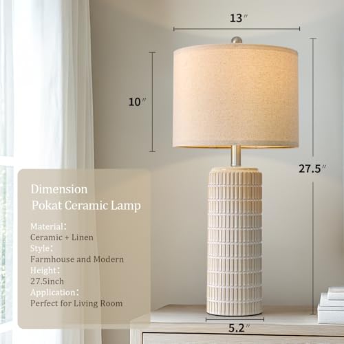 27.5'' Tall Table Lamps for Living Room Set of 2 (2 Count)