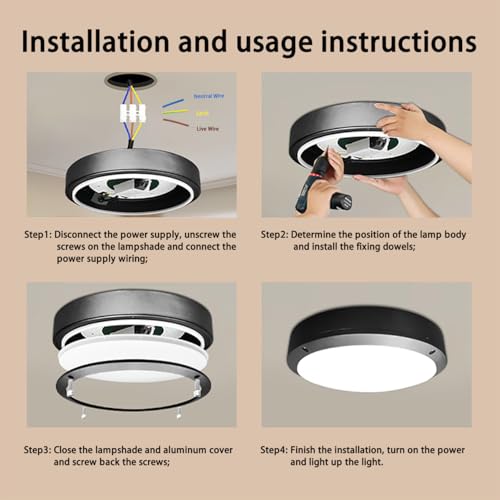 LED Flush Mount Ceiling Light