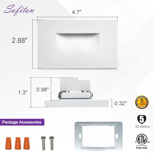 4 Pack Horizontal LED Step Lights (4 Count)