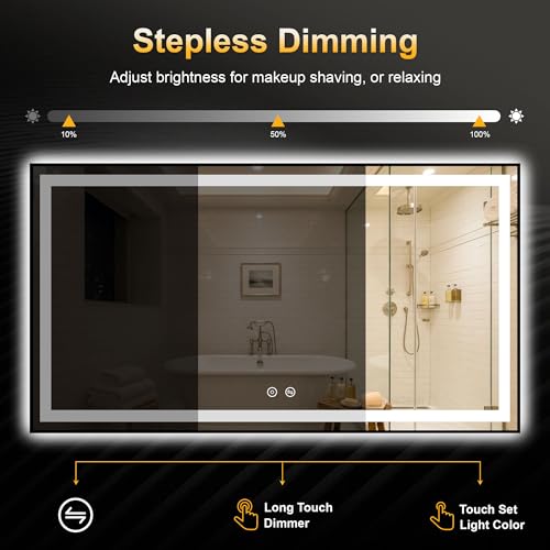 LED Bathroom Mirror with Light